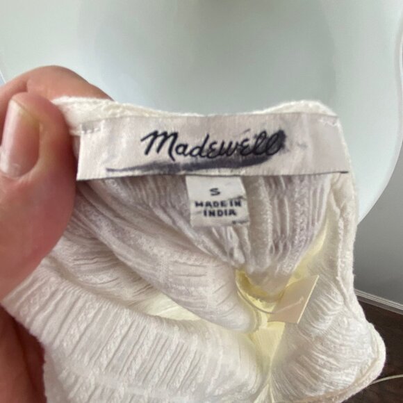 Madewell Women's $98 Textured Cover Up Jumpsuit Lighthouse Size S NE313 - Picture 6 of 7